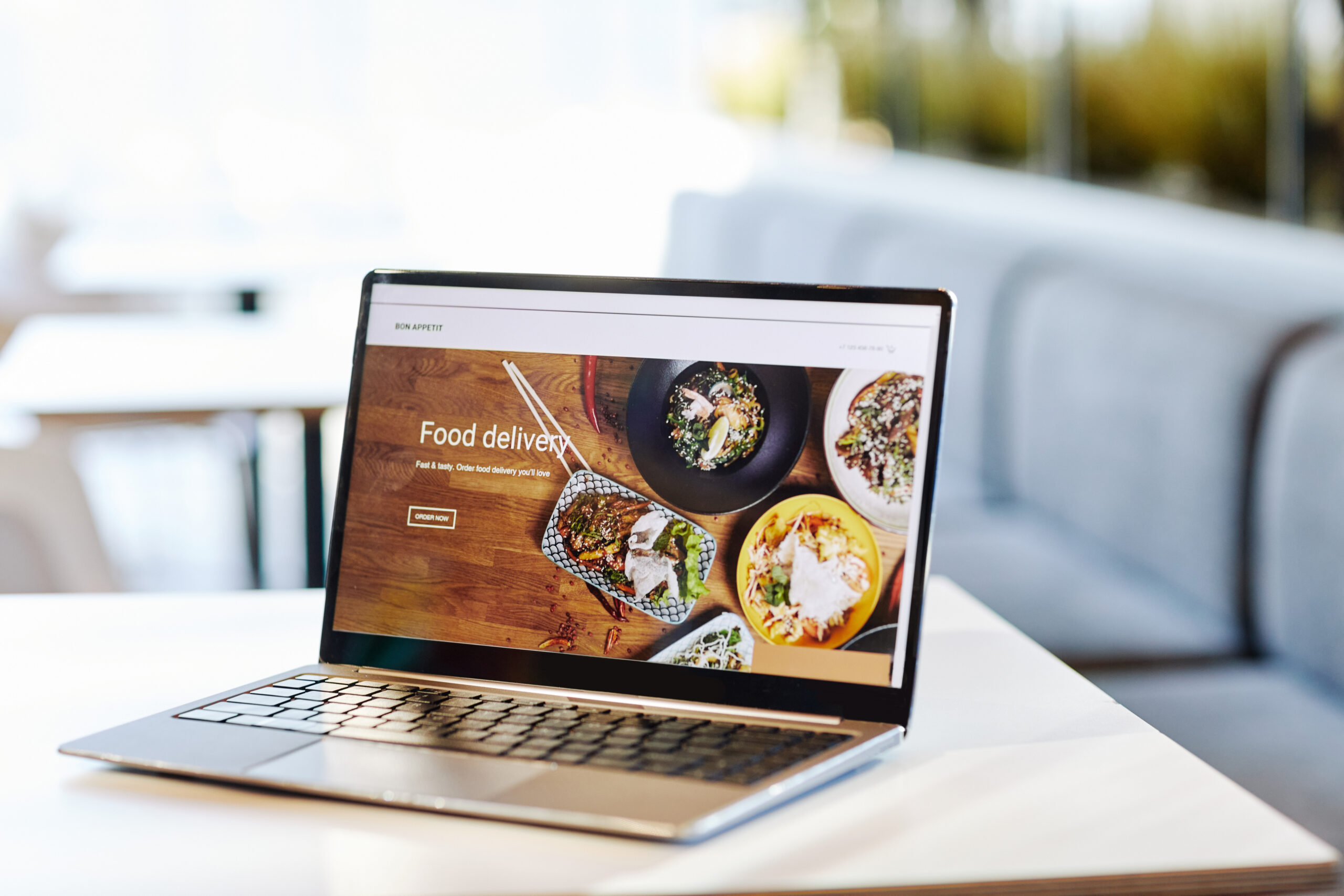 Afbeelding website food delivery